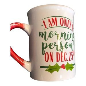 Christmas holiday festive‎ novelty December funny ceramic coffee mug cup new
